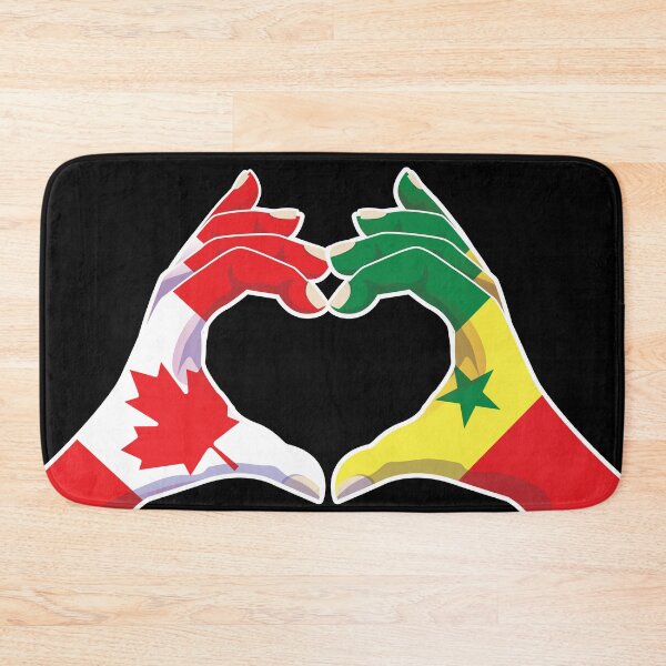 Item preview, Senegal Senegalese Canadian Canada Love Heart Peace designed and sold by FlagX.