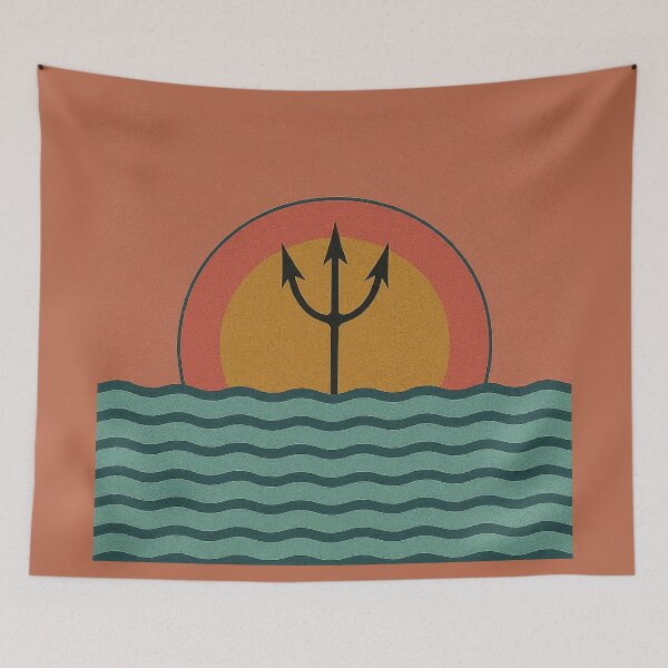 Item preview, Percy - Retro Nautical Trident designed and sold by Retro Travel Design.