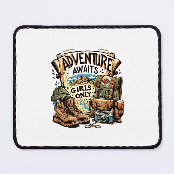 Item preview, Girls Only Adventure Awaits - Hiking Essentials designed and sold by creativechaster.
