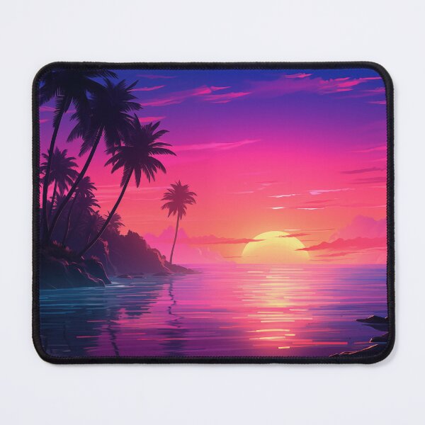 Item preview, Lush Synthwave Retreat: Horizon Vibes Atmosphere designed and sold by Mullet Monkey.