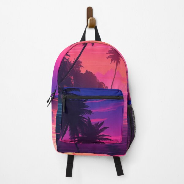 Item preview, Lush Synthwave Retreat: Horizon Vibes Atmosphere designed and sold by Mullet Monkey.