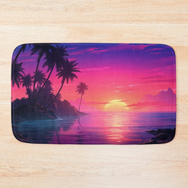Item preview, Lush Synthwave Retreat: Horizon Vibes Atmosphere designed and sold by Mullet Monkey.