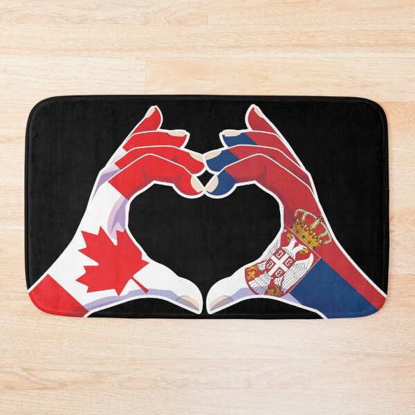 Item preview, Serbian Serbia Canadian Canada Love Heart Peace designed and sold by FlagX.