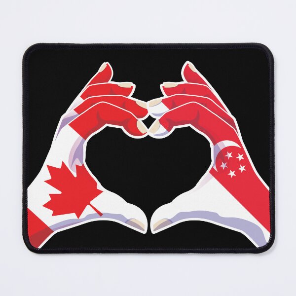 Item preview, Singapore Singaporean Canadian Canada Love Heart Peace designed and sold by FlagX.
