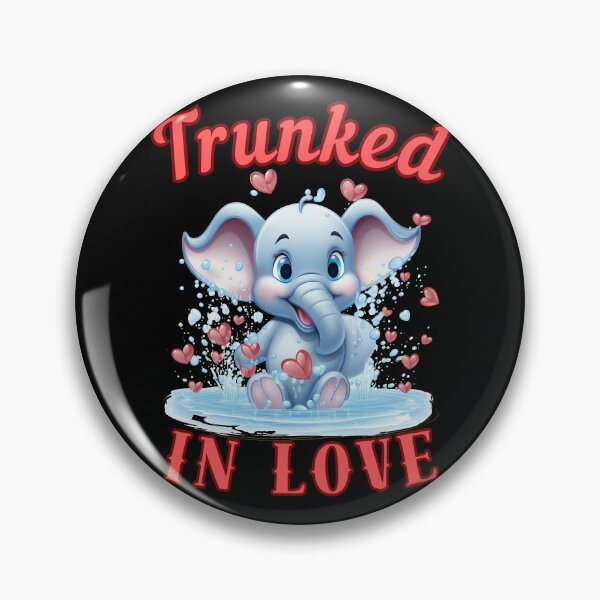 Item preview, Trunked In Love. colorful elephant designed and sold by ElephantVibes.