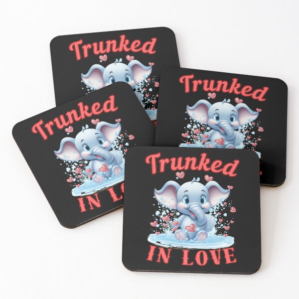 Item preview, Trunked In Love. colorful elephant designed and sold by ElephantVibes.
