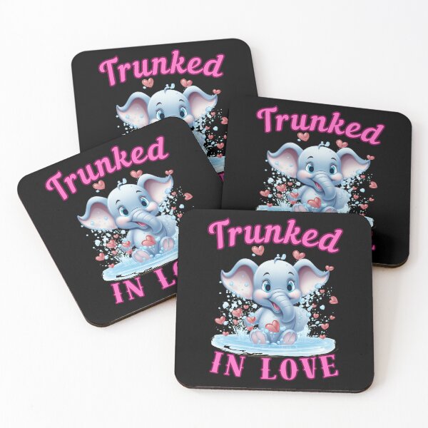 Item preview, Trunked In Love. elephant head designed and sold by ElephantVibes.