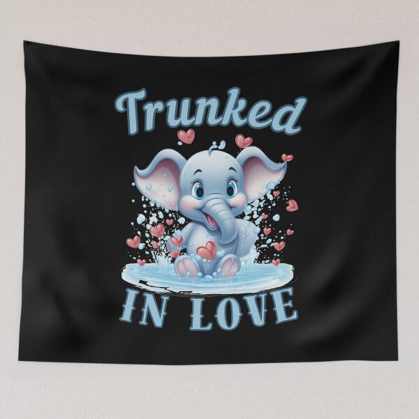 Item preview, Trunked In Love. elephant face designed and sold by ElephantVibes.