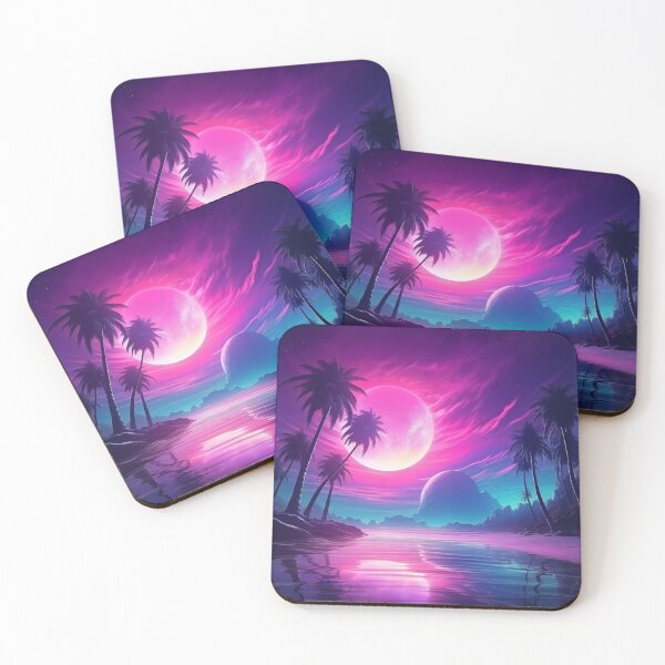 Item preview, Harmonic Haven: Tropical Sunset Escape Atmosphere designed and sold by Mullet Monkey.