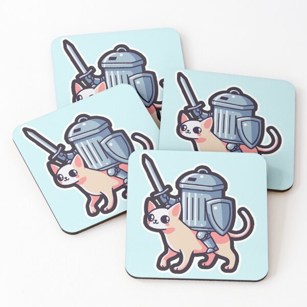 Item preview, Trashcan Triumph: Knight on Battle Sphynx designed and sold by DokiDoki-Design.