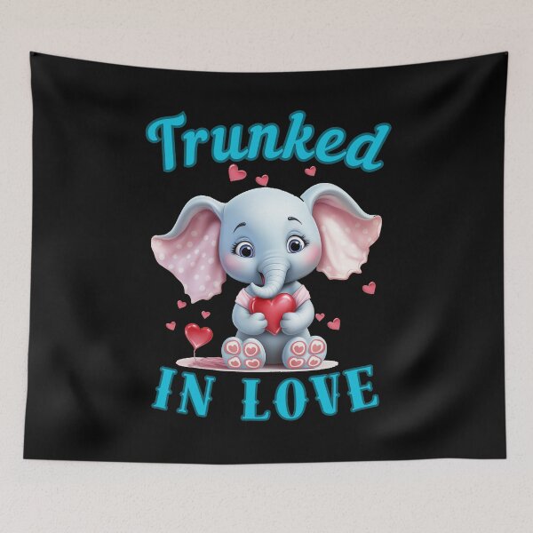 Item preview, Trunked In Love. adorable elephant designed and sold by ElephantVibes.
