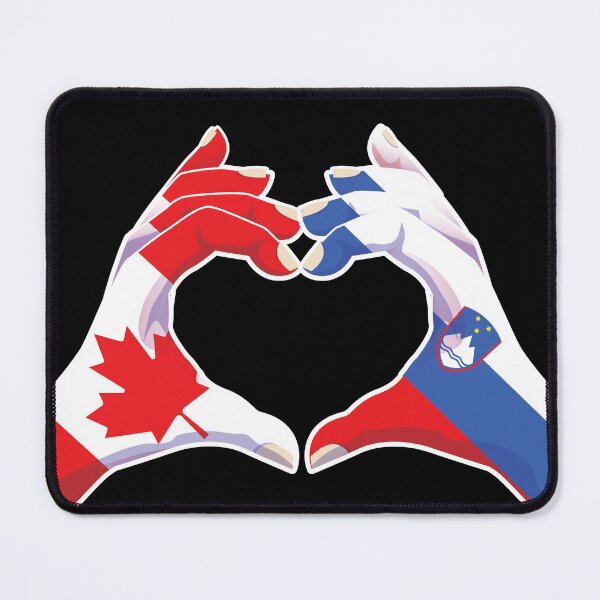 Item preview, Slovenia Slovene Slovenian Canadian Canada Love Heart Peace designed and sold by FlagX.