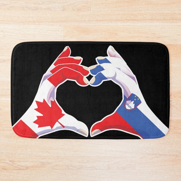 Item preview, Slovenia Slovene Slovenian Canadian Canada Love Heart Peace designed and sold by FlagX.
