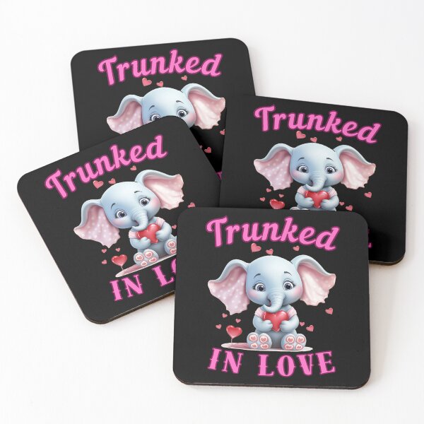 Item preview, Trunked In Love. elephant saying designed and sold by ElephantVibes.
