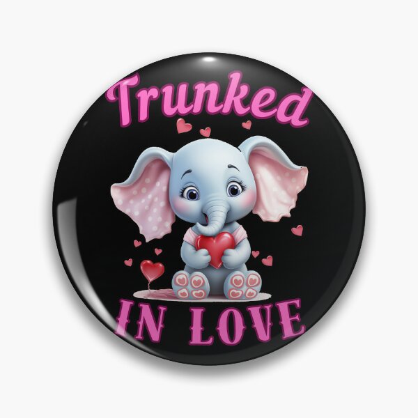 Item preview, Trunked In Love. elephant saying designed and sold by ElephantVibes.