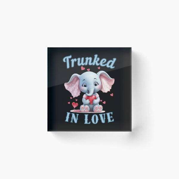 Item preview, Trunked In Love. elephant quote designed and sold by ElephantVibes.