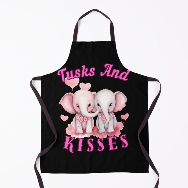 Item preview, Tusks And Kisses. elephant head designed and sold by ElephantVibes.