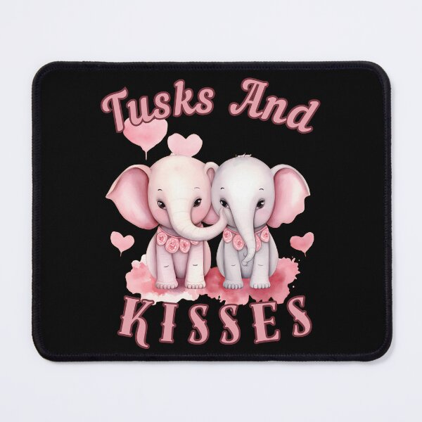 Item preview, Tusks And Kisses. elephant face designed and sold by ElephantVibes.