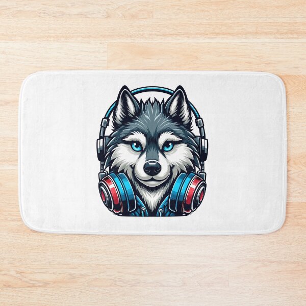 Item preview, Wolf With Headphones designed and sold by Designowner.