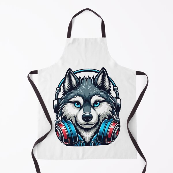 Artikelvorschau, Wolf mit Kopfhörern entworfen und verkauft von Designowner.