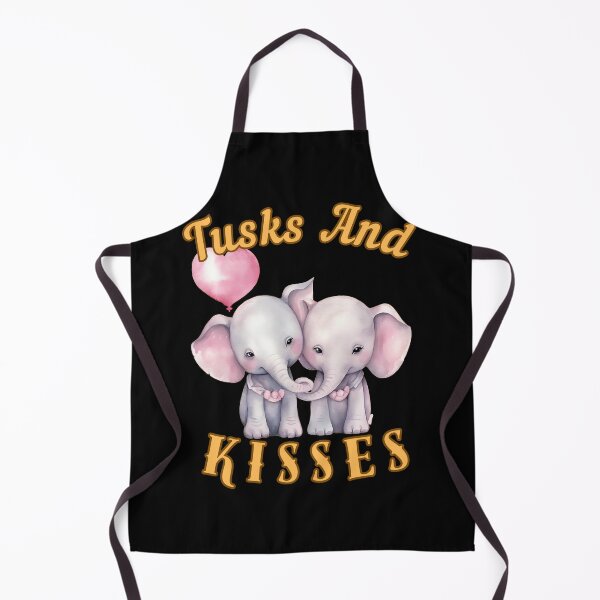 Item preview, Tusks And Kisses. watercolor elephant designed and sold by ElephantVibes.