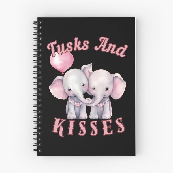 Item preview, Tusks And Kisses. elephant quote designed and sold by ElephantVibes.