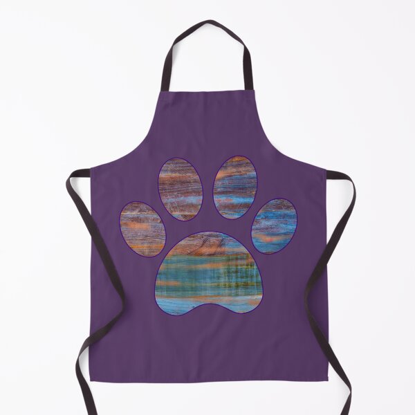 Item preview, Paw Print Multi-Colored Wood Grain designed and sold by KingExpressions.