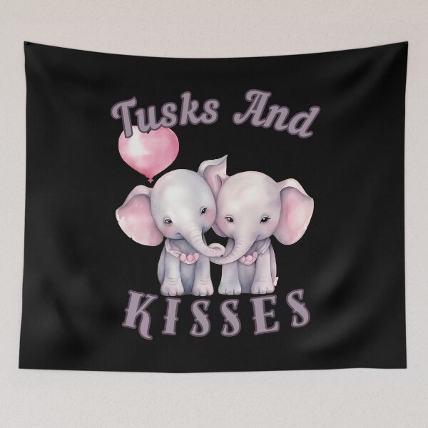 Item preview, Tusks And Kisses. Flower elephant designed and sold by ElephantVibes.