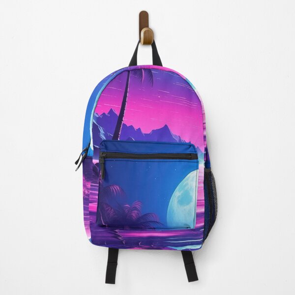 Item preview, Astral Palms: Synthwave Twilight Atmosphere designed and sold by Mullet Monkey.
