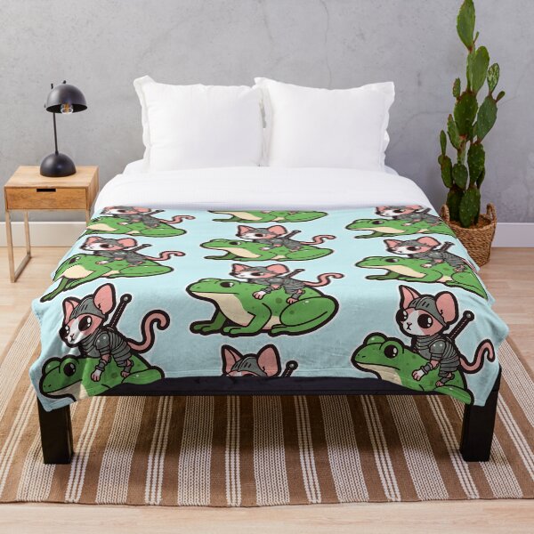 Aperçu de l'œuvre Frog Mount Fantasy : Le saut du chevalier Sphynx créée et vendue par DokiDoki-Design.