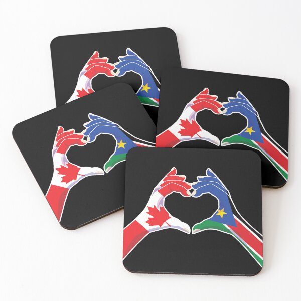 Item preview, South Sudan South Sudanese Canada Love Heart Peace designed and sold by FlagX.