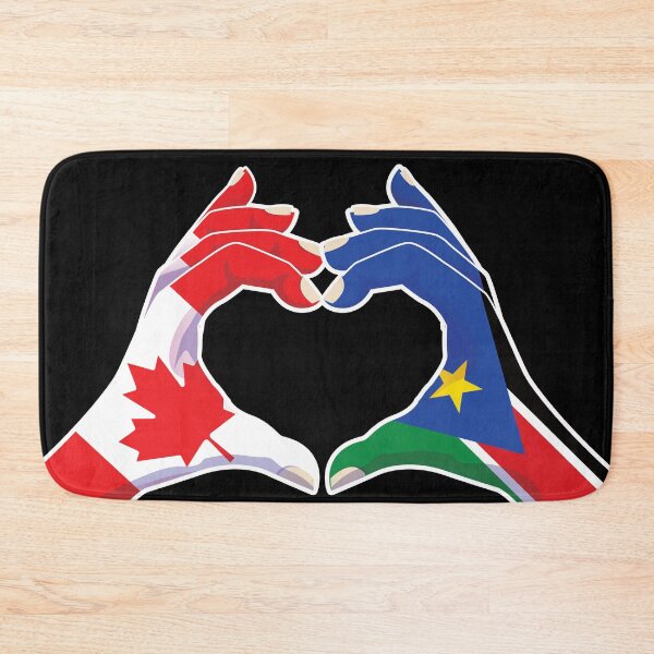 Item preview, South Sudan South Sudanese Canada Love Heart Peace designed and sold by FlagX.