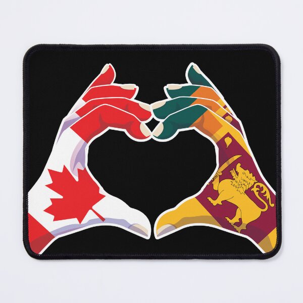 Item preview, Sri Lanka Sri Lankan Canadian Canada Love Heart Peace designed and sold by FlagX.