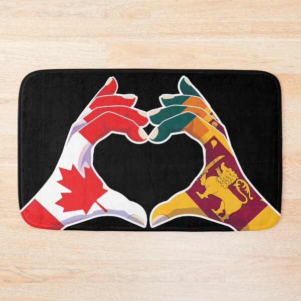 Item preview, Sri Lanka Sri Lankan Canadian Canada Love Heart Peace designed and sold by FlagX.