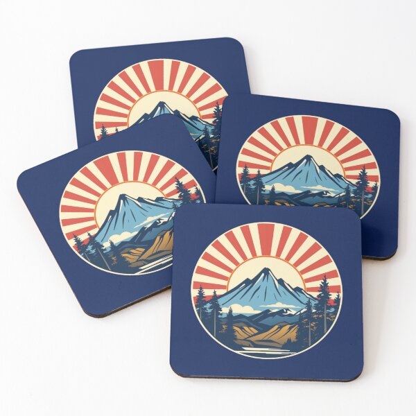 Item preview, Colorado Solo Mountain Rising Sun River Sticker - Large designed and sold by LoonyTunes.