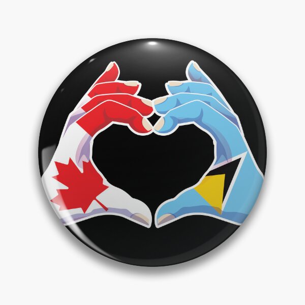 Item preview, Saint Lucia Saint Lucian Canadian Canada Love Heart Peace designed and sold by FlagX.