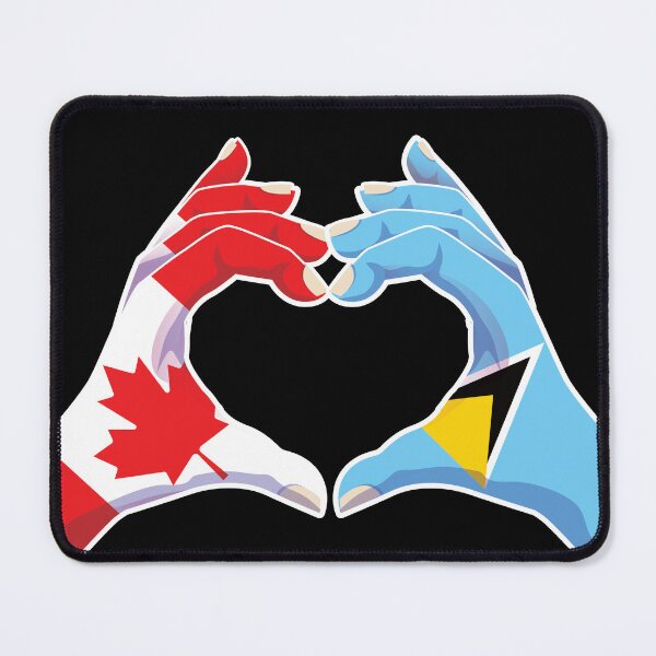 Item preview, Saint Lucia Saint Lucian Canadian Canada Love Heart Peace designed and sold by FlagX.