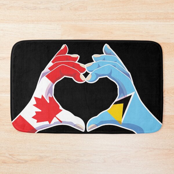 Item preview, Saint Lucia Saint Lucian Canadian Canada Love Heart Peace designed and sold by FlagX.