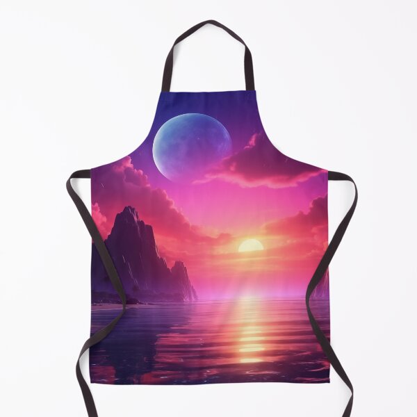 Item preview, Neon Horizon Mirage: Ethereal Synthwave Oasis designed and sold by Mullet Monkey.