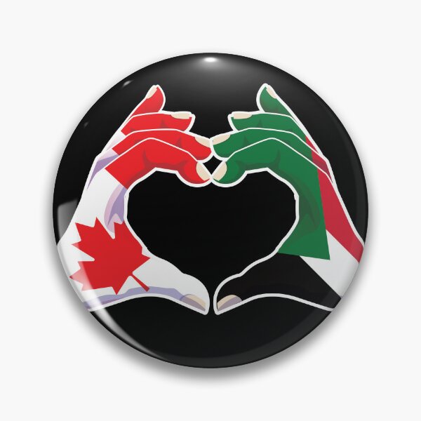 Item preview, Sudan Sudanese Canadian Canada Love Heart Peace designed and sold by FlagX.