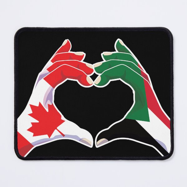 Item preview, Sudan Sudanese Canadian Canada Love Heart Peace designed and sold by FlagX.
