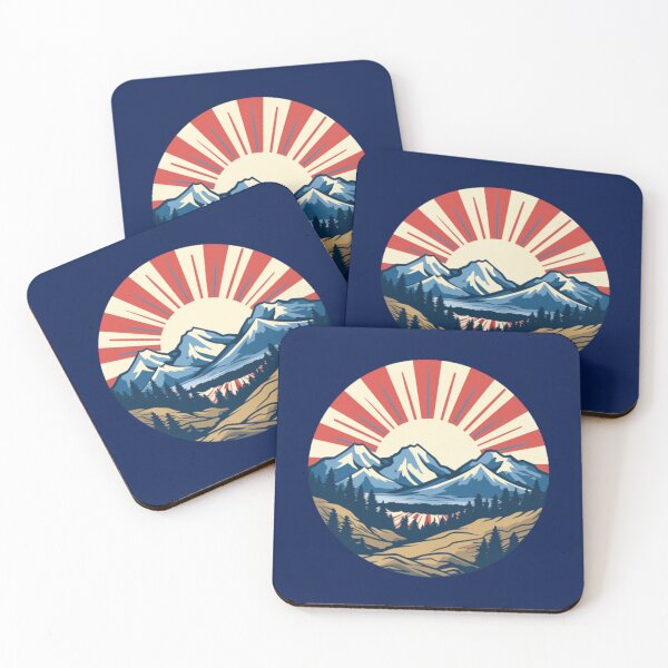 Item preview, Colorado Mountains Rising Sun Lake Reflection Sticker - Large designed and sold by LoonyTunes.