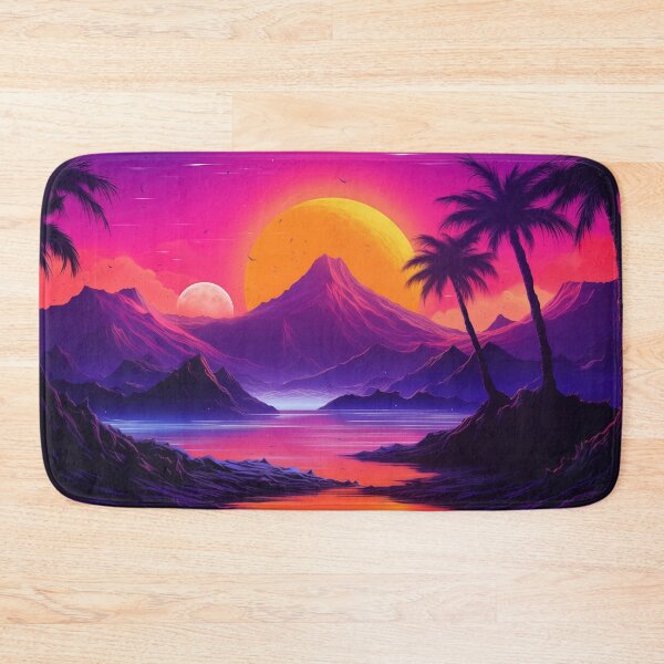 Item preview, Tropic Twilight Hues: Atmospheric Synthwave Sway designed and sold by Mullet Monkey.