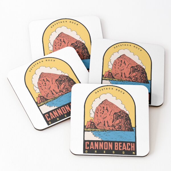 Item preview, Vintage Style Cannon Beach Decal Design designed and sold by Decal Mania.