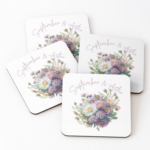 Item preview, September Flower Aster Birth Month Gift For Birthday Celebration Party Family designed and sold by darunwan.