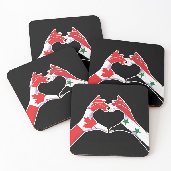 Item preview, Syria Syrian Canadian Canada Love Heart Peace designed and sold by FlagX.