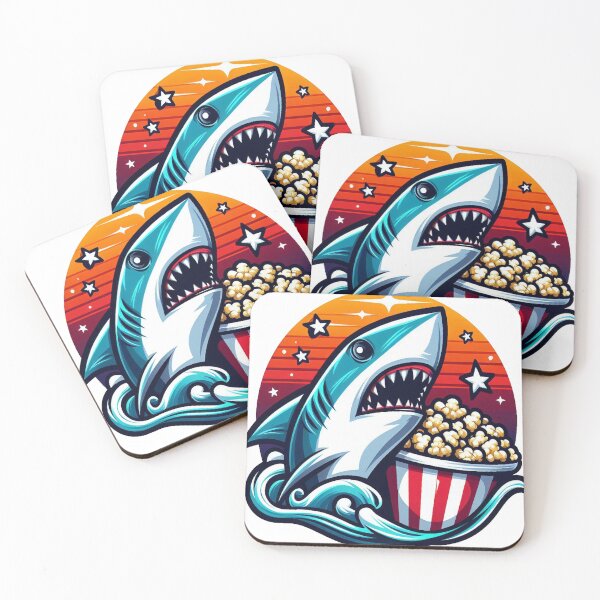Item preview, Cute Popcorn Shark | Water Animal | Popcorn| Popcorn designed and sold by maheart83.