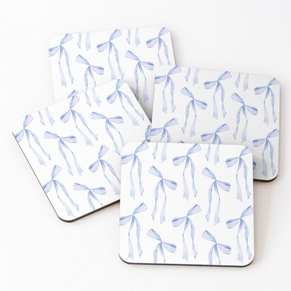 Item preview, Watercolor Blue Bow Ribbons designed and sold by StyleofLiiving.