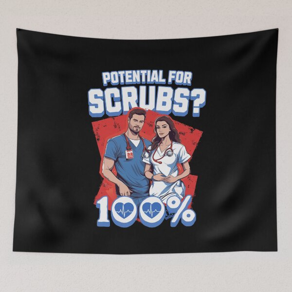 Item preview, Scrubs 100% Potential - Nurses Day and Nursing designed and sold by ej-sulu.