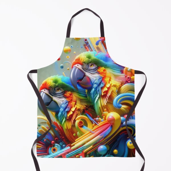 Item preview, 3D Vibrant Parrots Art Sticker designed and sold by mymagicstoreus.
